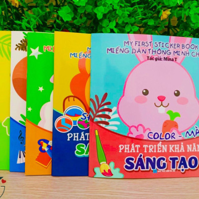 Sách- Combo 6 Cuốn sách Miếng dán Thông minh cho bé - My First Sticker Book (Phát triển Tư Duy và Khả năng Sáng tạo)