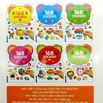 Bóc Dán Hình Thông Minh Phát Triển Khả Năng Tư Duy Toán Học - 168 Sticker (Quyển 4)