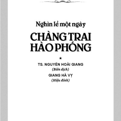 Nghìn lẻ một ngày - Chàng trai hào phóng (Tái bản 2025)
