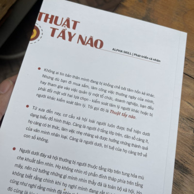 THUẬT TẨY NÃO - Nghệ Thuật Thao Túng Và Kiểm Soát Tâm Lý Đối Phương – Cao Đức – Thanh Vân dịch - Alphabooks -Nhà Xuất Bản Lao Động