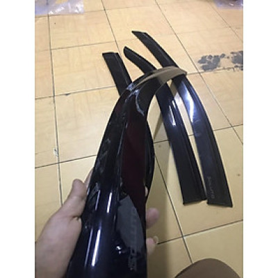 Bộ vè che mưa đen dành cho xe Kia Soluto 2019-2021 chất liệu DÀY và BỀN