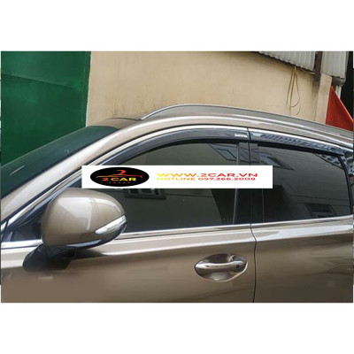 Vè che mưa xe Hyundai Santafe 2016 - 2022 chỉ Inox (hàng cao cấp dày đẹp)