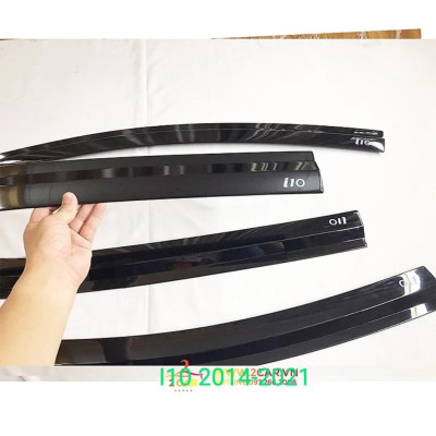 Vè Che Mưa Xe Hyundai i10 2022- 2023 Cao cấp, Bản Sedan nhựa đen bóng, che mưa che nắng khi xuống kính