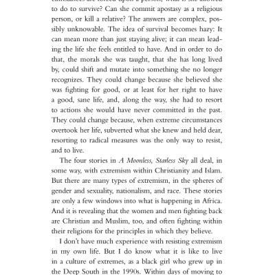 A Moonless, Starless Sky: Ordinary Women and Men Fighting Extremism in Africa