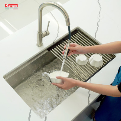 Chậu rửa bát inox KONOX Workstation – Undermount sink KN8046SU