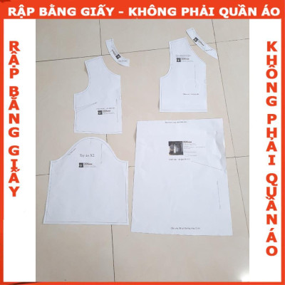 Rập giấy A0 đầm tay phồng dáng A mã 1068- rập giấy A0 (BẢN VẼ)