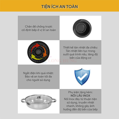 Bếp điện từ Bluestone ICB-6603 - Hàng chính hãng