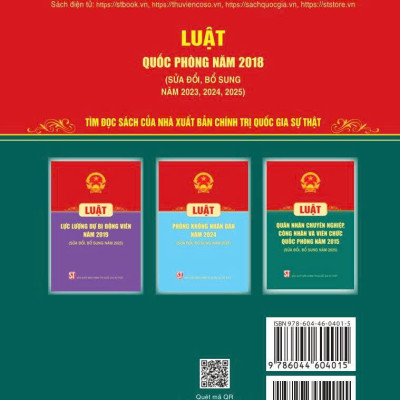 Luật Quốc phòng năm 2018 ( sửa đổi, bổ sung năm 2023,2024,2025)