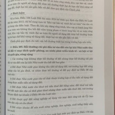 Bình luận khoa học Luật Đất đai năm 2024