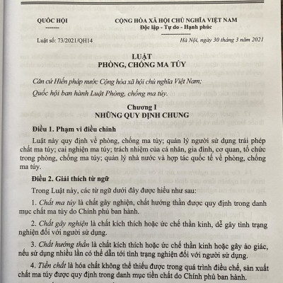 Luật Phòng chống m a t uý, công tác tuyên truyền pháp luật về phòng chống m a tuý và tệ n ạn x ã hội trong tình hình mới 