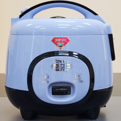 Nồi cơm điện 1.2L Ladomax HA-7412 lòng niêu nấu cơm chín đều, có xửng hấp, cho 2 - 5 người ăn - Hàng chính hãng