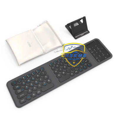 Bàn Phím Bluetooth Gập Gọn hiệu Wi WU FMK-05 – Kết Nối Nhanh V5.2, Kèm Túi Đựng & Giá Đỡ, Pin 40 Giờ – Hàng Chính Hãng