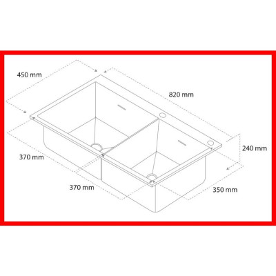 {CHÍNH HÃNG} Chậu rửa 2 hố cân phụ kiện đi kèm chât liệu Inox 304 cao cấp mã GC.QD8248 thương hiệu GERARI