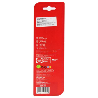 Vỉ 4 Bút Chì Gỗ HB - Coca-Cola CC025
