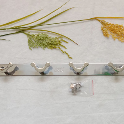 Móc áo Kibath 6 chấu chữ V inox 304