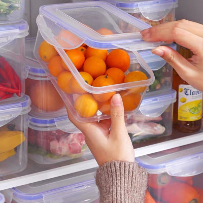 Bộ Hộp Đựng Thực Phẩm Có Nắp Đậy Gài Khóa Gioong Silicon Kín Chắc Chắn - Sét 3 Hộp Đựng Thực Phẩm Cao Cấp Để Tủ Lạnh Bảo Quản Thức Ăn 