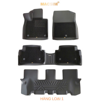 Thảm lót sàn 2 lớp sd3 Hyundai Santafe 2019- 2024 Nhãn hiệu Macsim (Giảm giá nhưng chất lượng không giảm)