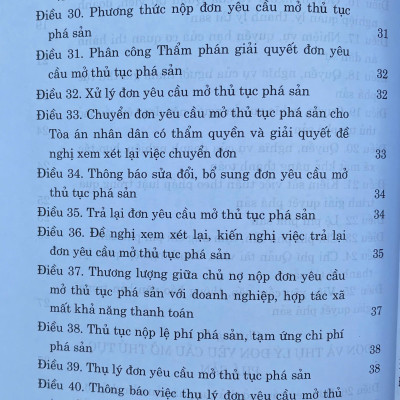 Luật Phá Sản Năm 2014 ( Sửa Đổi, Bổ Sung Năm 2025)