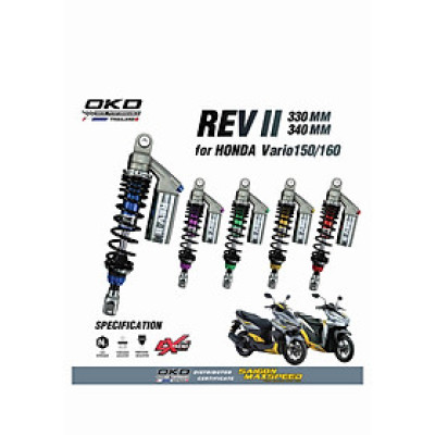 Phuộc Sau OKD Rev II Honda Vario 150/160 (chính hãng)