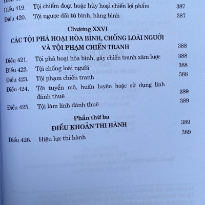 Bộ Luật Hình Sự Năm 2015 ( Sửa Đổi, Bổ Sung Năm 2017, 2024, 2025)