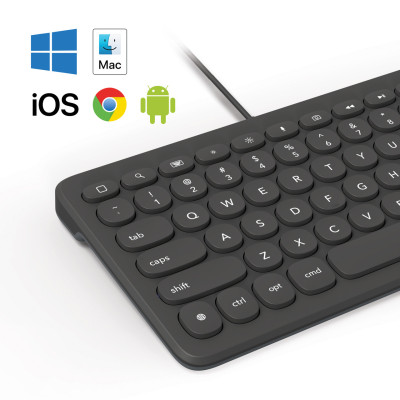 Bàn phím ZAGG Universal Keyboard Type-C, Light-ning, kích thước 12 inch 79 phím, bảo hành 12 tháng 1 đổi 1 - Hàng chính hãng
