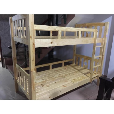Giường 2 Tầng Nhật Ninja Gỗ Tự Nhiên Chịu Lực Tốt Và Vạt Giường Khít- TN