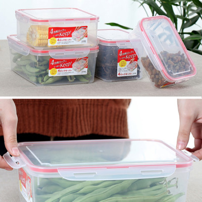 Combo 03 hộp thực phẩm chữ nhật inomata hàng nội địa Nhật Bản