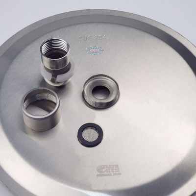 Đài sen tắm Inox SUS 304 Eurolife tròn EL-DST20 (Trắng vàng)