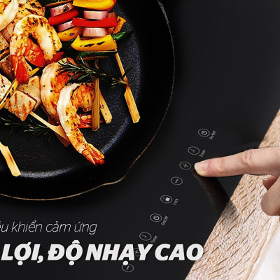 Bếp Đôi Điện Từ Cảm Ứng Sunhouse SHB8100 - Hàng Chính Hãng