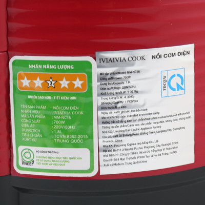 Nồi Cơm Điện Lòng Niêu IVIAIVIA COOK MM-NC18 (1.8 lít) - Màu Ngẫu Nhiên - Hàng Chính Hãng