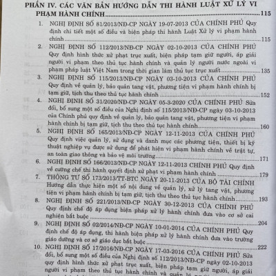 Thủ Tục Xử Phạt Vi Phạm Hành Chính Và Thi Hành Quyết Định Xử Phạt Vi Phạm Hành Chính