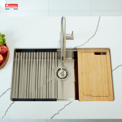 Chậu rửa bát inox KONOX Workstation – Undermount sink KN8046SU