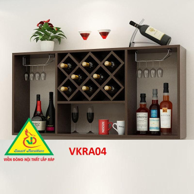 Kệ  trang trí treo tường VKRA04 - Nội thất lắp ráp 