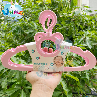 [Bộ 5 Cái] Móc Phơi Đồ Em Bé - Móc Phơi Quần Áo Trê Em - Xoay 360 độ- Nhựa Cao Cấp màu Hồng - Xanh