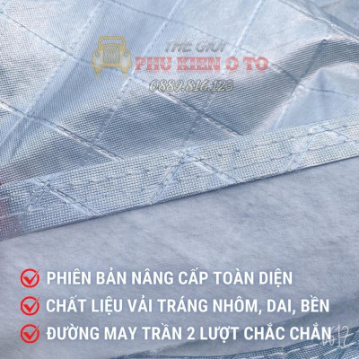 Bạt Phủ Xe Ô Tô Mitsubishi Mirage, Xpander, Attrage, Pajero, Trition, Outlander, có phản quang, chống nóng, chống nước