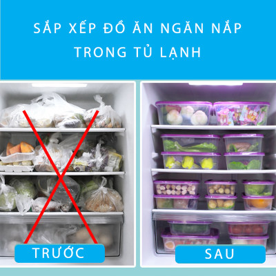Bộ 2 Hộp Thủy Tinh Đựng Thực Phẩm COBA