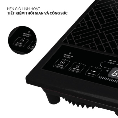 Bếp Hồng Ngoại Sunhouse SHD6011 (2000W) - Đen- hàng chính hãng