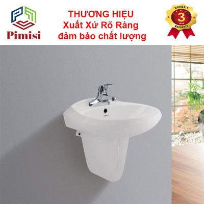 Vòi Lavabo Nóng Lạnh Pimisi Của Chậu Rửa Mặt Bằng Đồng Thau - Điều Chỉnh Nước Bằng Gật Gù Nóng Lạnh | Hàng Chính Hãng