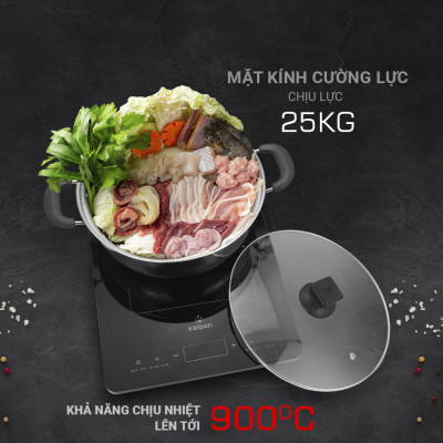 Bếp từ đơn cao cấp Kalpen ICK-1668 công suất 2200W hàng Đức - Bảo hành 2 năm - Hàng chính hãng