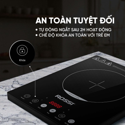 Bếp Từ Đơn Tân Á Đại Thành Rossi RS-1020CC01 Kèm Nồi - Hàng Chính Hãng Bảo Hành 24 Tháng