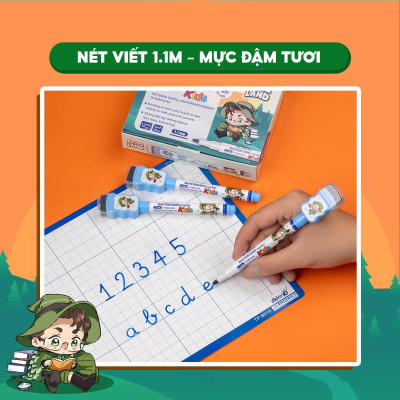 Bút Lông Bảng Nhân Vật Akooland Thế Giới Học Cụ Thần Kỳ - Thiên Long TP-WB016/AK - Mực Xanh