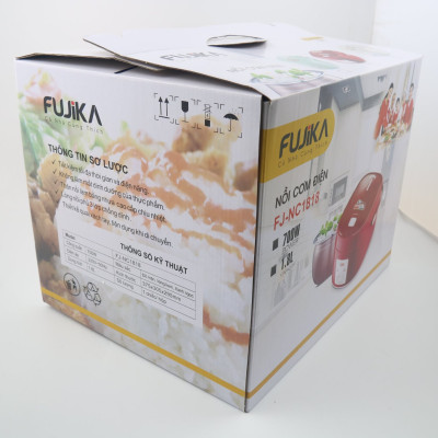 Nồi Cơm Điện Lòng Niêu FUJIKA FJ-NC1818 (1.8 lít) - Màu Ngẫu Nhiên - Hàng Chính Hãng