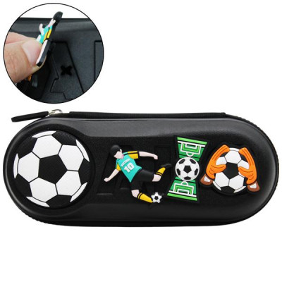 Bóp Viết Nhựa Charm Bóng Đá - Shunde 9036 - Màu Đen