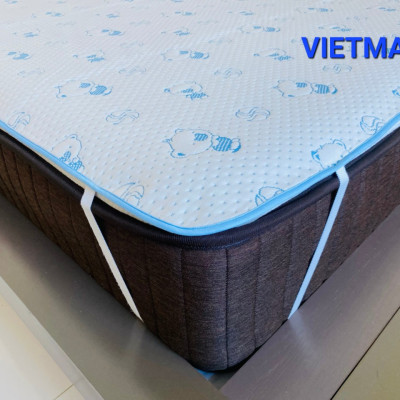 Combo 2 Tấm Lót Chống Thấm VIETMAT Màu Xanh (Size 180 x 200 cm)