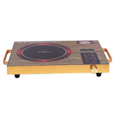 Bếp Điện Hồng Ngoại Ladomax Ha666 Màu giả gỗ, công suất 2200w, không kén nồi chảo-Hàng chính hãng