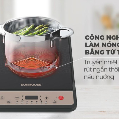 Bếp từ cơ Sunhouse SHD6160 (Tặng Kèm nồi lẩu) [Hàng chính hãng]