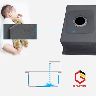 CHẬU RỬA BÁT, CHÉN INOX 2 HỐ LỆCH GRBC7843L