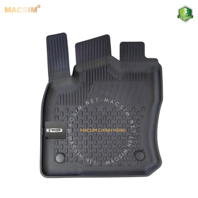 Thảm lót sàn ô tô nhựa TPE Silicon Audi Q2 2015+ Black Nhãn hiệu Macsim