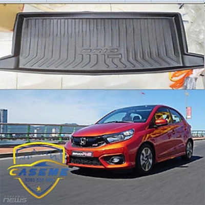 Brio,Lót cốp nhựa dẻo xe Honda Brio 2018 2019 2020 2021