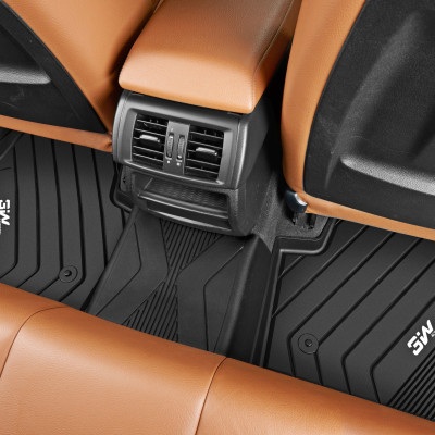 Thảm lót sàn xe ô tô BMW X5 2013-3018 / Lux sa Nhãn hiệu Macsim 3W chất liệu nhựa TPE đúc khuôn cao cấp - màu đen